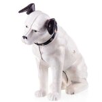 Spardose Geldbank Skulptur Gusseisen Hund Nipper