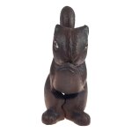 Nussknacker Figur Skulptur Gusseisen Eichhörnchen