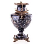 Porzellan/Messing Vase mit Libellen #63192