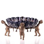 Schale Porzellan/Messing Engel #63197