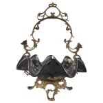 Schale Porzellan/Messing #63199