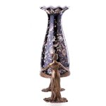 Vase Porzellan/Messing #63245