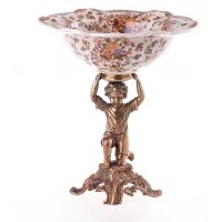 Schale Porzellan/Messing #63338