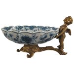Schale Porzellan/Messing Engel #63425