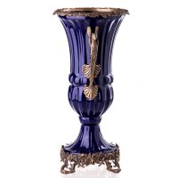 Porzellan/Messing Vase #63435