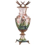 Porzellan/Messing Vase mit Libellen #63501