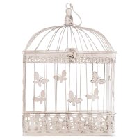 3er Set Vogelkäfig Blumen Pflanz Deko Käfig...