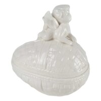 Keramik Dose mit Engel #63672
