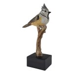 Kunststein Figur Skulptur Vogel handbemalt #63811