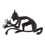 Bronzierte Kupferfigur Nackter Teufel #63861