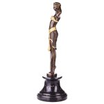 Bronze Skulptur Figur Bronzeskulptur Bronzefigur Golden...