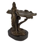 Bronze Skulptur Figur Bronzeskulptur Bronzefigur Frau mit...