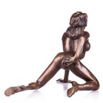 Skulptur Figur Bronzeskulptur Bronzefigur Bronze Akt Weiblicher #64017