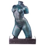 Bronze grün patiniert Skulptur Figur Bronzeskulptur...