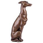 Bronze Skulptur Figur Bronzeskulptur Bronzefigur Windhund