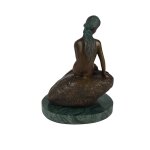Bronze Skulptur Figur Bronzeskulptur Bronzefigur Kleine Meerjungfrau