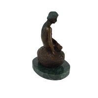 Bronze Skulptur Figur Bronzeskulptur Bronzefigur Kleine Meerjungfrau