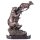 Skulptur Figur Bronzeskulptur Bronzefigur Bronze Löwe und Antilope