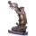 Skulptur Figur Bronzeskulptur Bronzefigur Bronze Löwe und Antilope