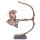 Bronze Skulptur Figur Bronzeskulptur Bronzefigur Western Indianer mit Bogen Modern Abstrakt-Stil
