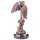 Bronze Skulptur Figur Bronzeskulptur Bronzefigur Engel mit Lyra