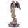 Bronze Skulptur Figur Bronzeskulptur Bronzefigur Engel mit Lyra