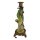 Porzellan in Bronze Kerzenhalter Kerzenständer Papageie H 36,3 cm 2er Set