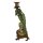 Porzellan in Bronze Kerzenhalter Kerzenständer Papageie H 36,3 cm 2er Set