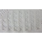 Tischdecke gehäkelt weiß 97 cm