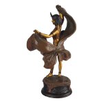 Bronzeskulptur Bronzefigur Tänzerin