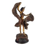 Bronzeskulptur Bronzefigur Tänzerin