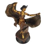 Bronzeskulptur Bronzefigur Tänzerin