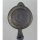 Krug mit Zinndeckel Henkelkrug Steingut Blau H 26 cm