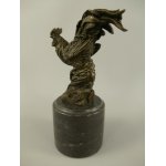 Bronzeskulptur Bronzefigur Huhn