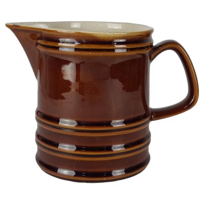 Keramik Milchkrug Krug braun 1 L
