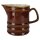 Keramik Milchkrug Krug braun 1 L