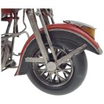 Blechmodell Blechauto Blechmotorrad Motorrad mit Beiwagen rot-schwarz 36x18 cm