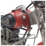 Blechmodell Blechauto Blechmotorrad Motorrad mit Beiwagen rot-schwarz 36x18 cm