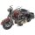 Blechmodell Blechauto Blechmotorrad Motorrad mit Beiwagen rot-schwarz 36x18 cm