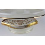 Suppenterrine Suppenschüssel Golddekor 2,7 L Tielsch Altwasser elfenbein 7930 gebraucht - gut