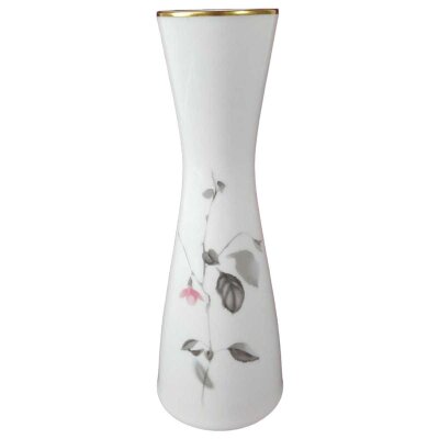 Vase Blumenvase Goldrand 22 cm Rosenthal Blumen gebraucht - gut