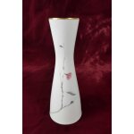 Vase Blumenvase Goldrand 22 cm Rosenthal Blumen gebraucht - gut