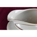 Sauciere Golddekor 1tlg Seltmann Weiden Vohenstrauß Elfenbein gebraucht - gut