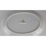 Servierplatte Fleischplatte Goldrand 28,8x20,2 cm Winterling Kirchenlamitz Weiß gebraucht - gut