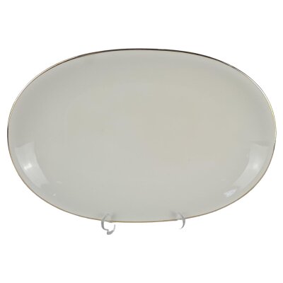 Fleischplatte Steakplatte Goldrand Bavaria 30 cm Zeh Scherzer gebraucht - gut