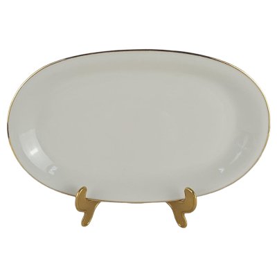 Speiseplatte Fleischplatte Goldrand Bavaria 30 cm gebraucht - gut