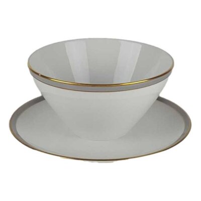 Sauciere Goldrand 1tlg Edelstein Bavaria Grauband 21499 gebraucht - gut