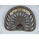 Wanddeko Hocker Sitz Gusseisen Traktorsitz Gold Braun-Gold
