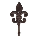 Gusseisen Garderobenhaken Kleiderhaken Mantelhaken braun rustikal 20,5x11,4cm #1