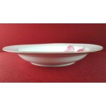 6er Set Suppenteller Goldrand 23 cm Zeh Scherzer Rote Rose mit gebraucht - gut
